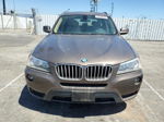 2013 Bmw X3 Xdrive28i Brown vin: 5UXWX9C55D0A19877