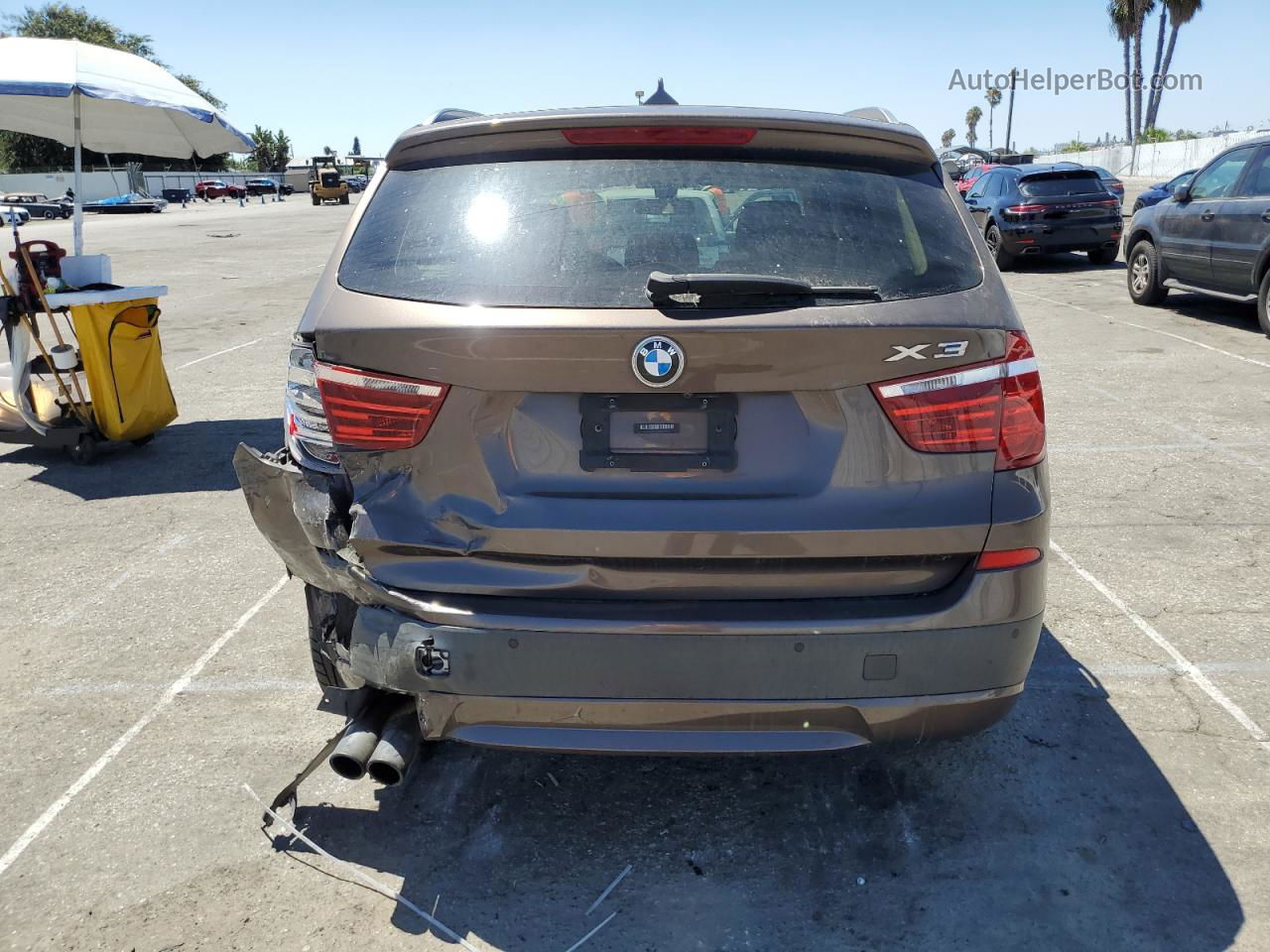 2013 Bmw X3 Xdrive28i Brown vin: 5UXWX9C55D0A19877