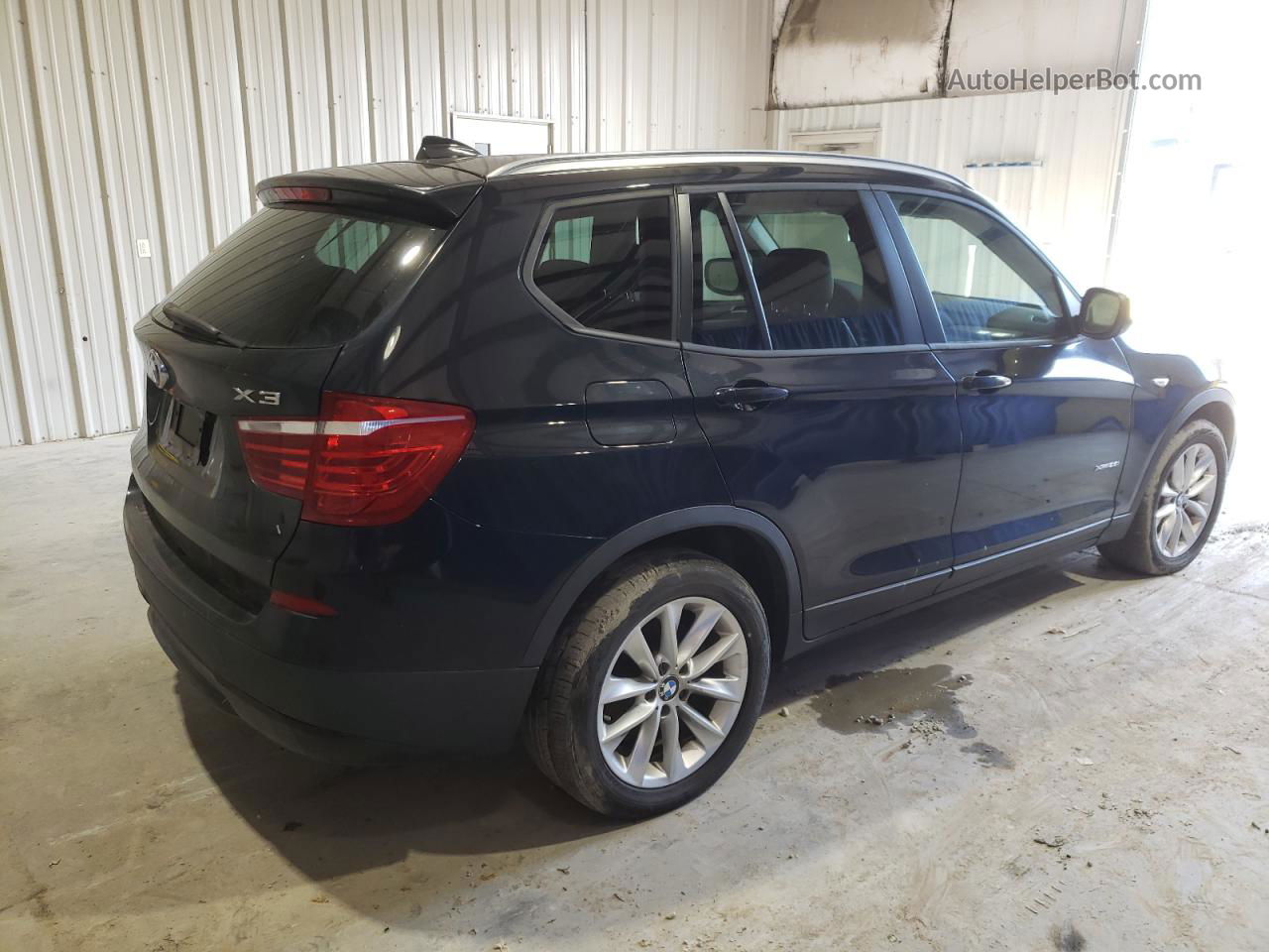 2013 Bmw X3 Xdrive28i Black vin: 5UXWX9C55D0A21838