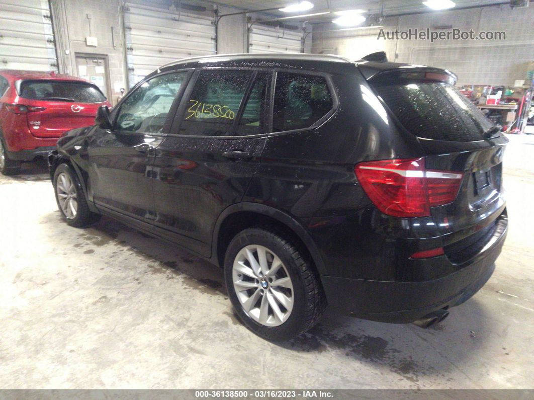 2013 Bmw X3 Xdrive28i Black vin: 5UXWX9C55D0A24500