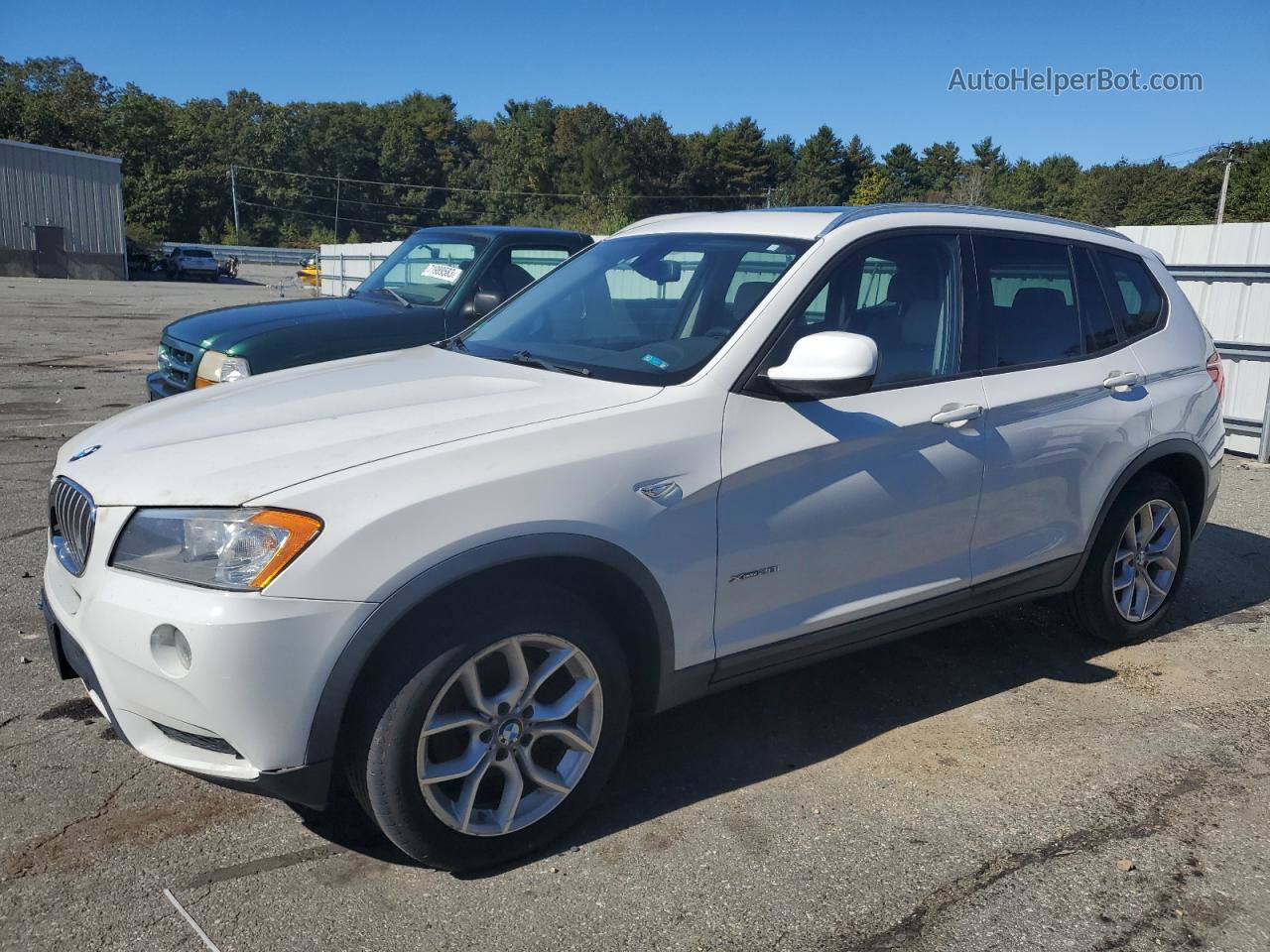 2013 Bmw X3 Xdrive28i Белый vin: 5UXWX9C55D0A32659