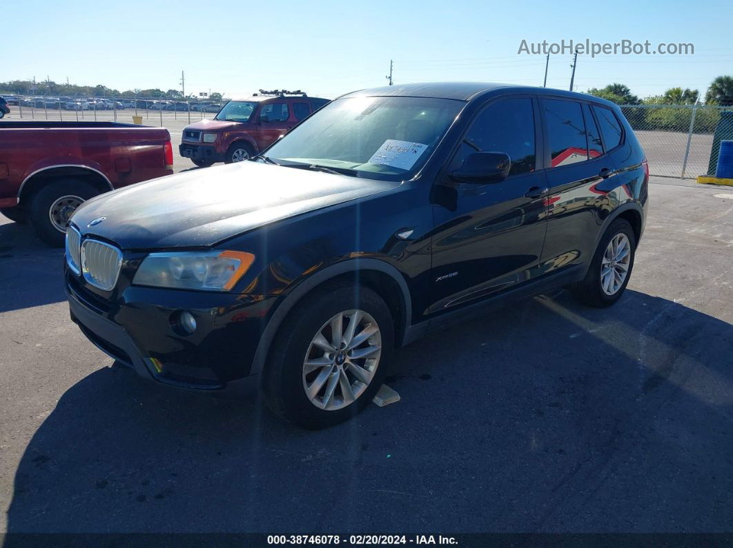 2013 Bmw X3 Xdrive28i Black vin: 5UXWX9C55D0D01579