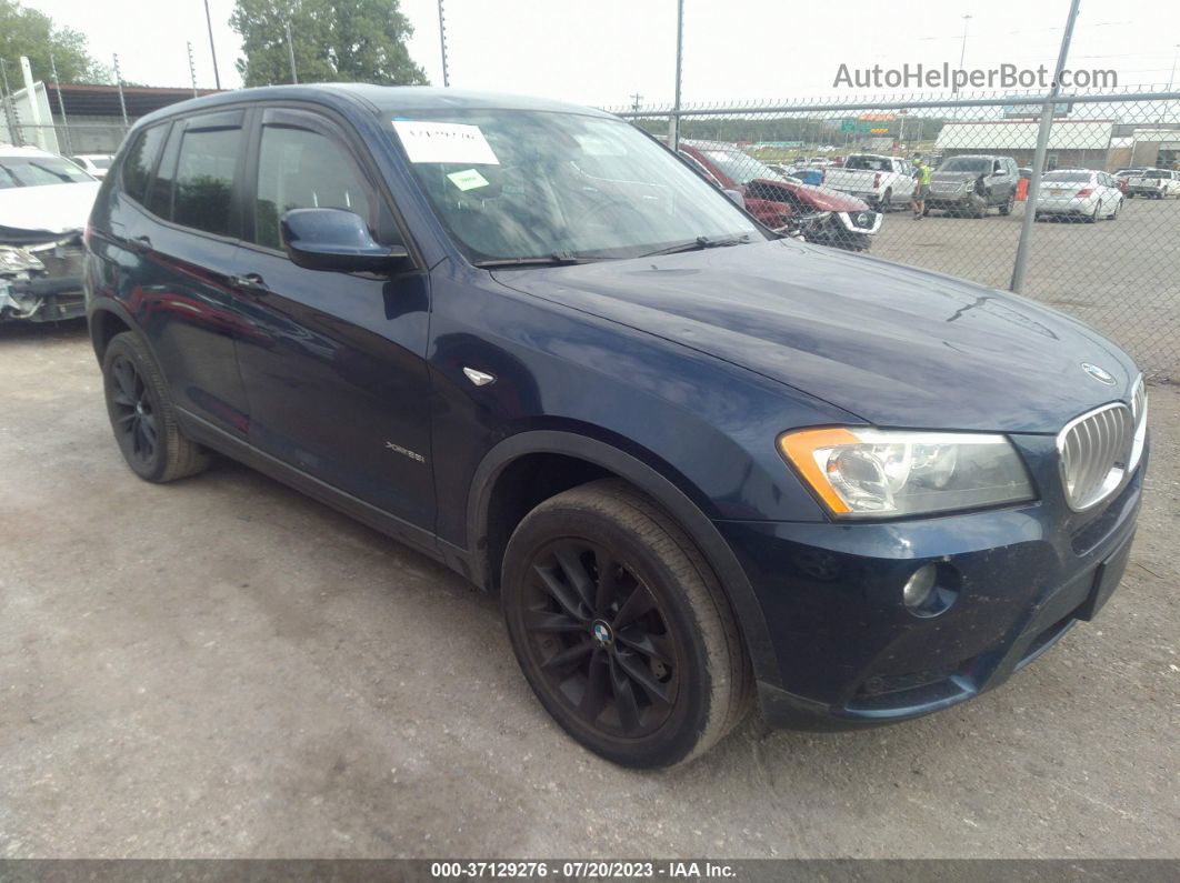 2013 Bmw X3 Xdrive28i Dark Blue vin: 5UXWX9C55D0D08905