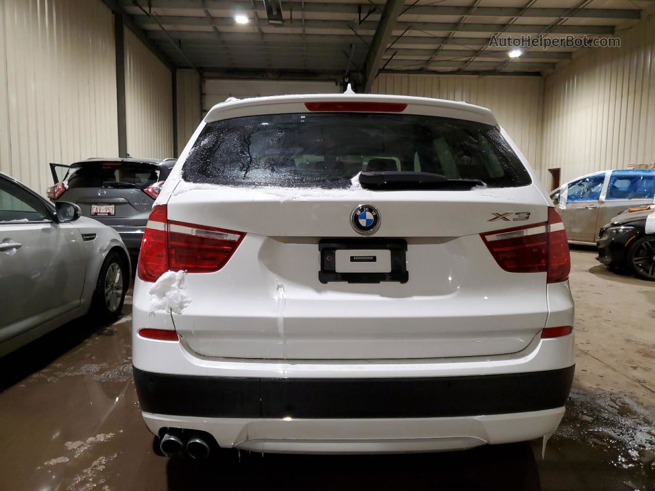 2014 Bmw X3 Xdrive28i White vin: 5UXWX9C55E0D33241