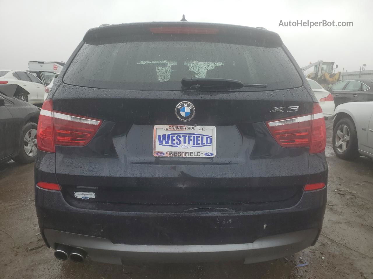 2016 Bmw X3 Xdrive28i Black vin: 5UXWX9C55G0D64153