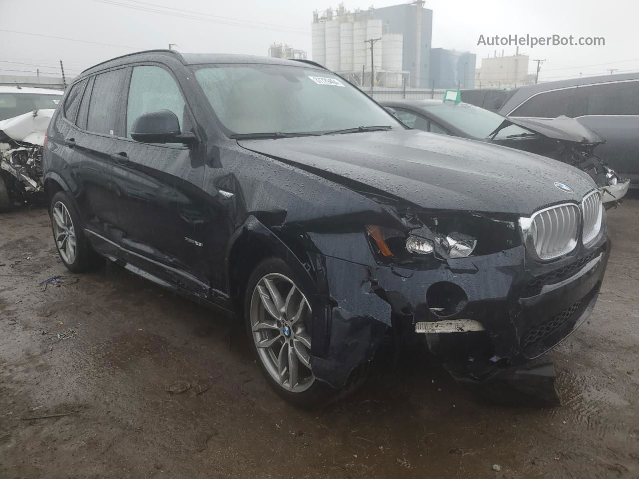 2016 Bmw X3 Xdrive28i Black vin: 5UXWX9C55G0D64153