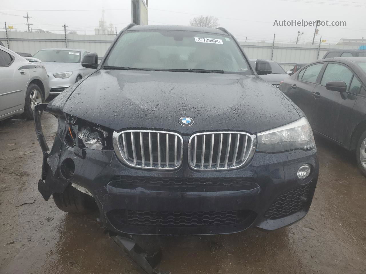 2016 Bmw X3 Xdrive28i Black vin: 5UXWX9C55G0D64153