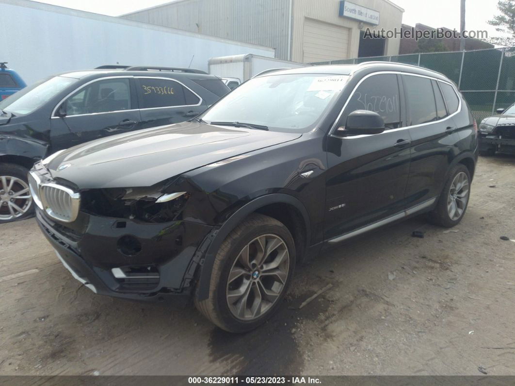 2016 Bmw X3 Xdrive28i Black vin: 5UXWX9C55G0D67943