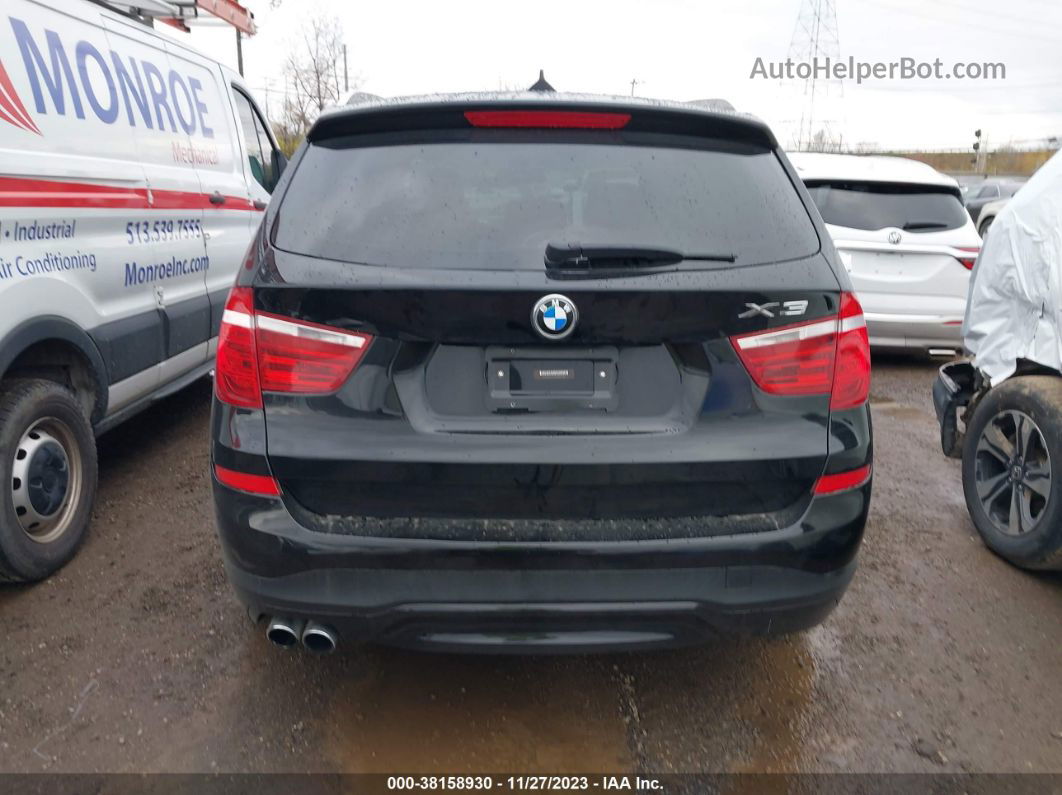 2016 Bmw X3 Xdrive28i Black vin: 5UXWX9C55G0D69580