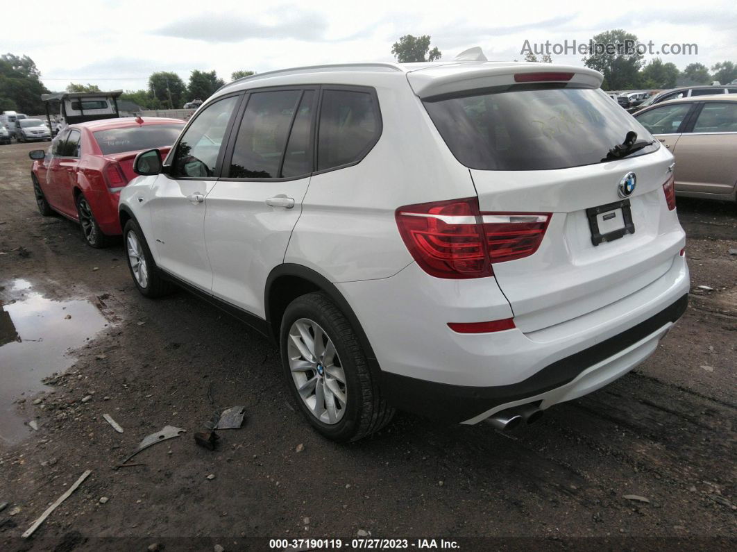 2016 Bmw X3 Xdrive28i White vin: 5UXWX9C55G0D70325