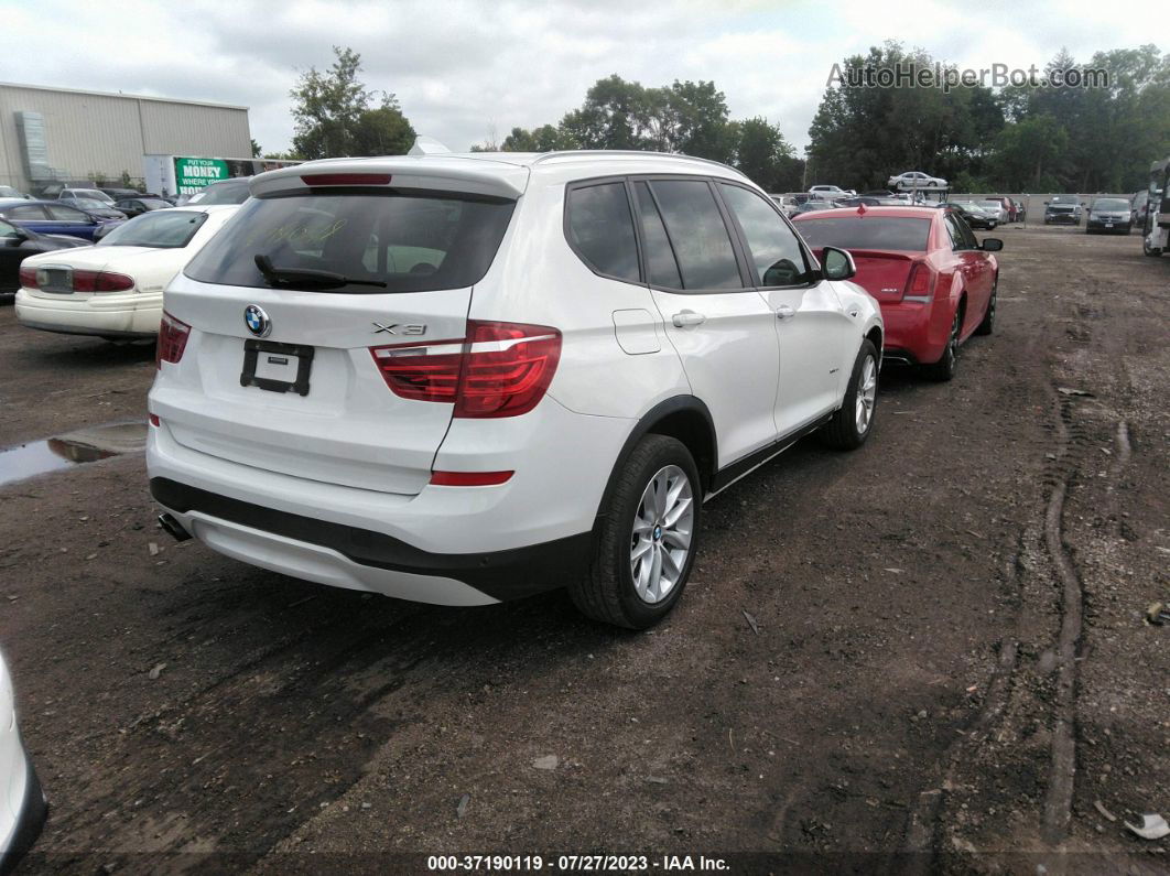 2016 Bmw X3 Xdrive28i White vin: 5UXWX9C55G0D70325