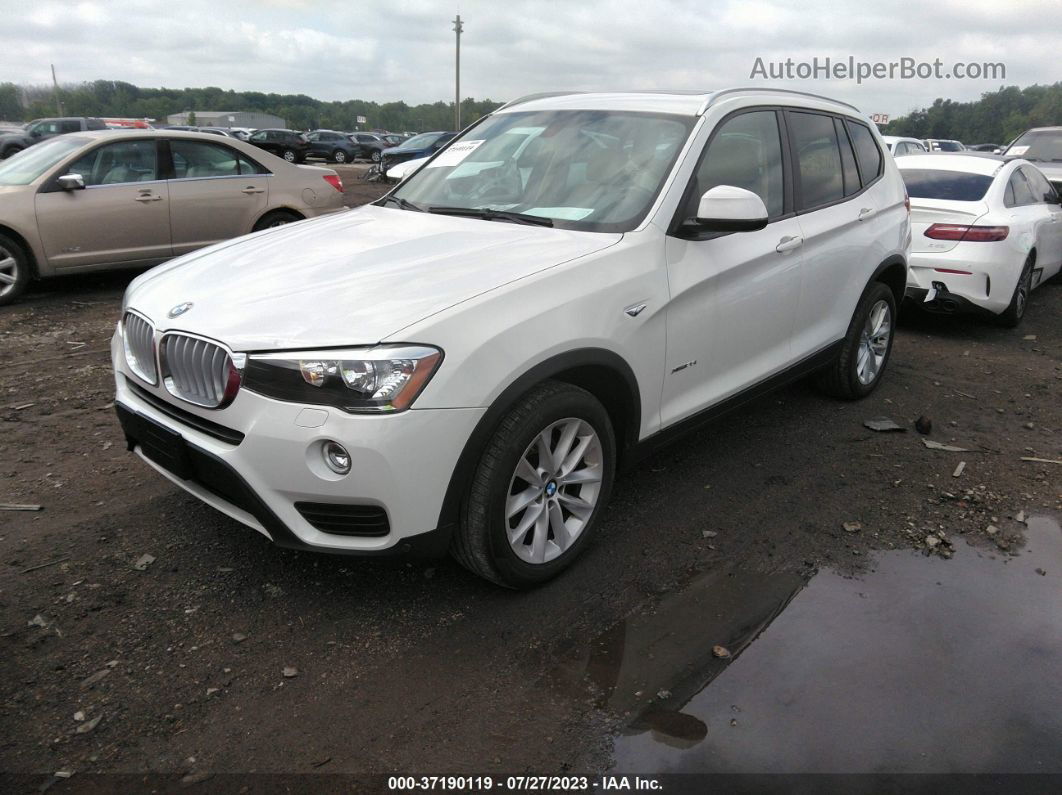 2016 Bmw X3 Xdrive28i White vin: 5UXWX9C55G0D70325