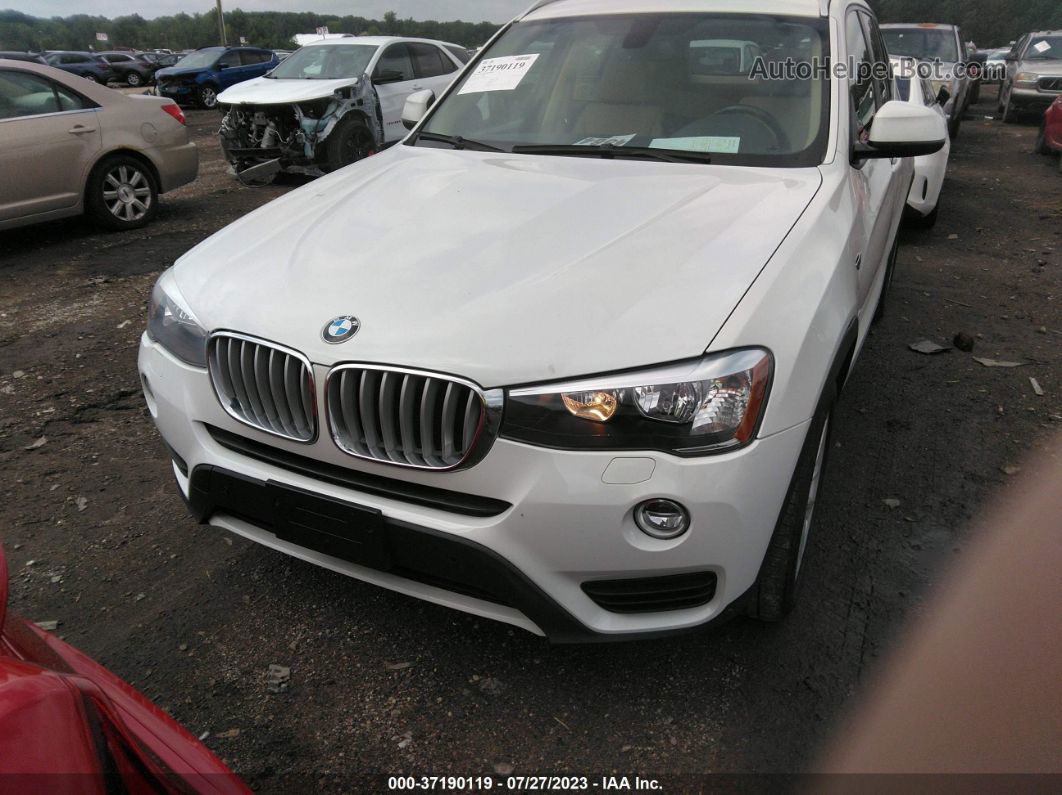 2016 Bmw X3 Xdrive28i White vin: 5UXWX9C55G0D70325