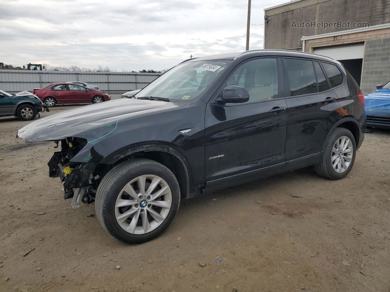 2016 Bmw X3 Xdrive28i Black vin: 5UXWX9C55G0D73595