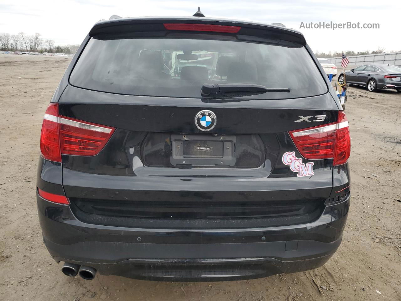 2016 Bmw X3 Xdrive28i Black vin: 5UXWX9C55G0D73595