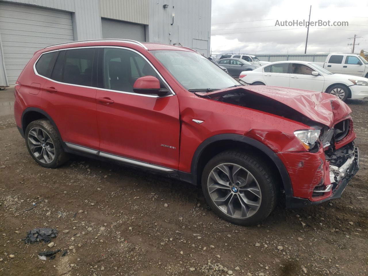 2016 Bmw X3 Xdrive28i Red vin: 5UXWX9C55G0D76416