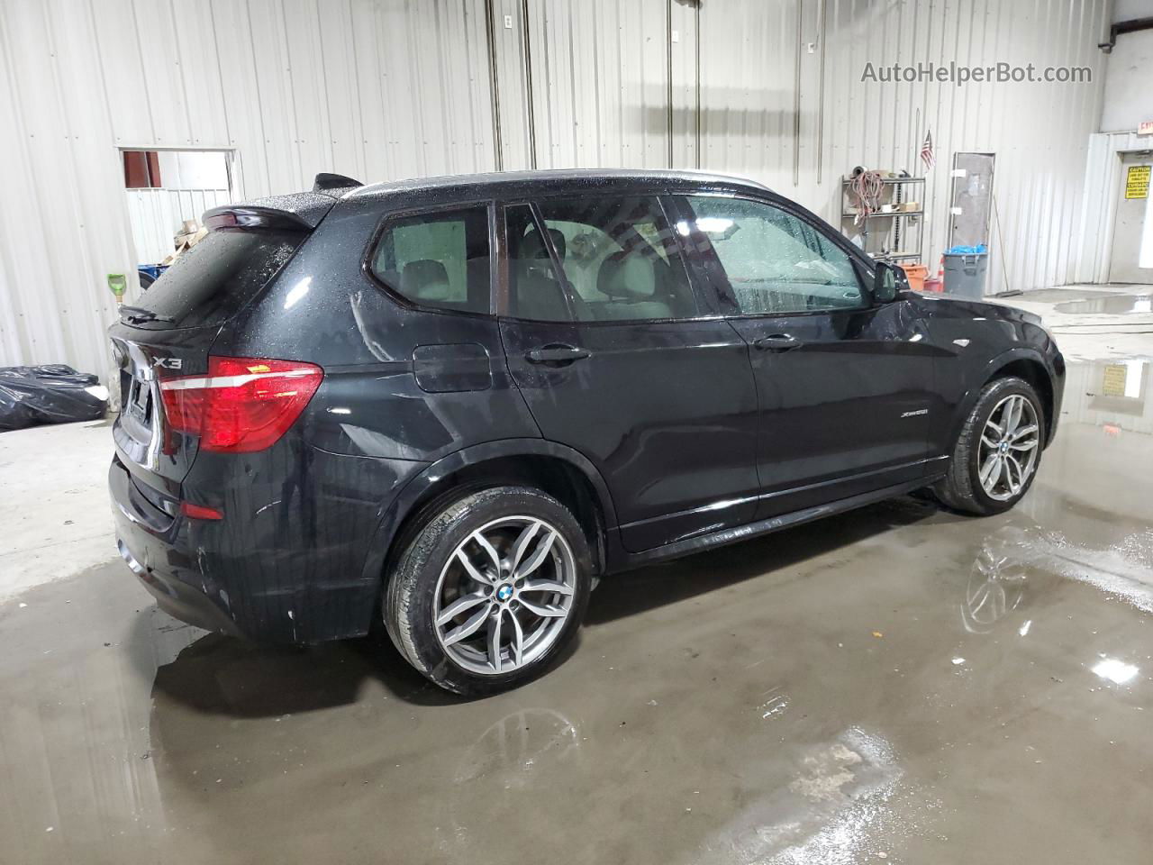 2016 Bmw X3 Xdrive28i Black vin: 5UXWX9C55G0D78036