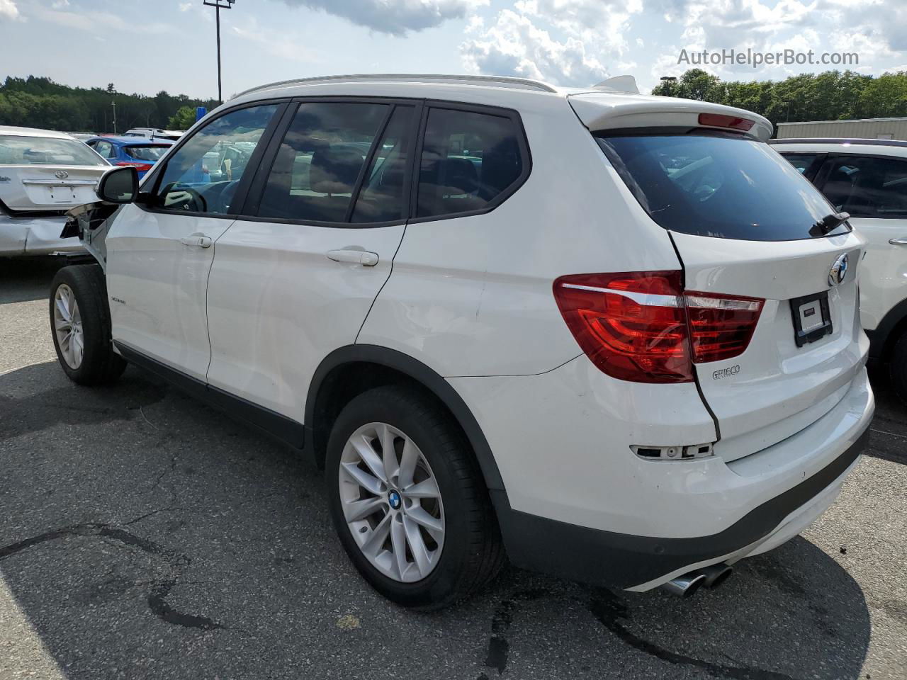 2016 Bmw X3 Xdrive28i Белый vin: 5UXWX9C55G0D84628