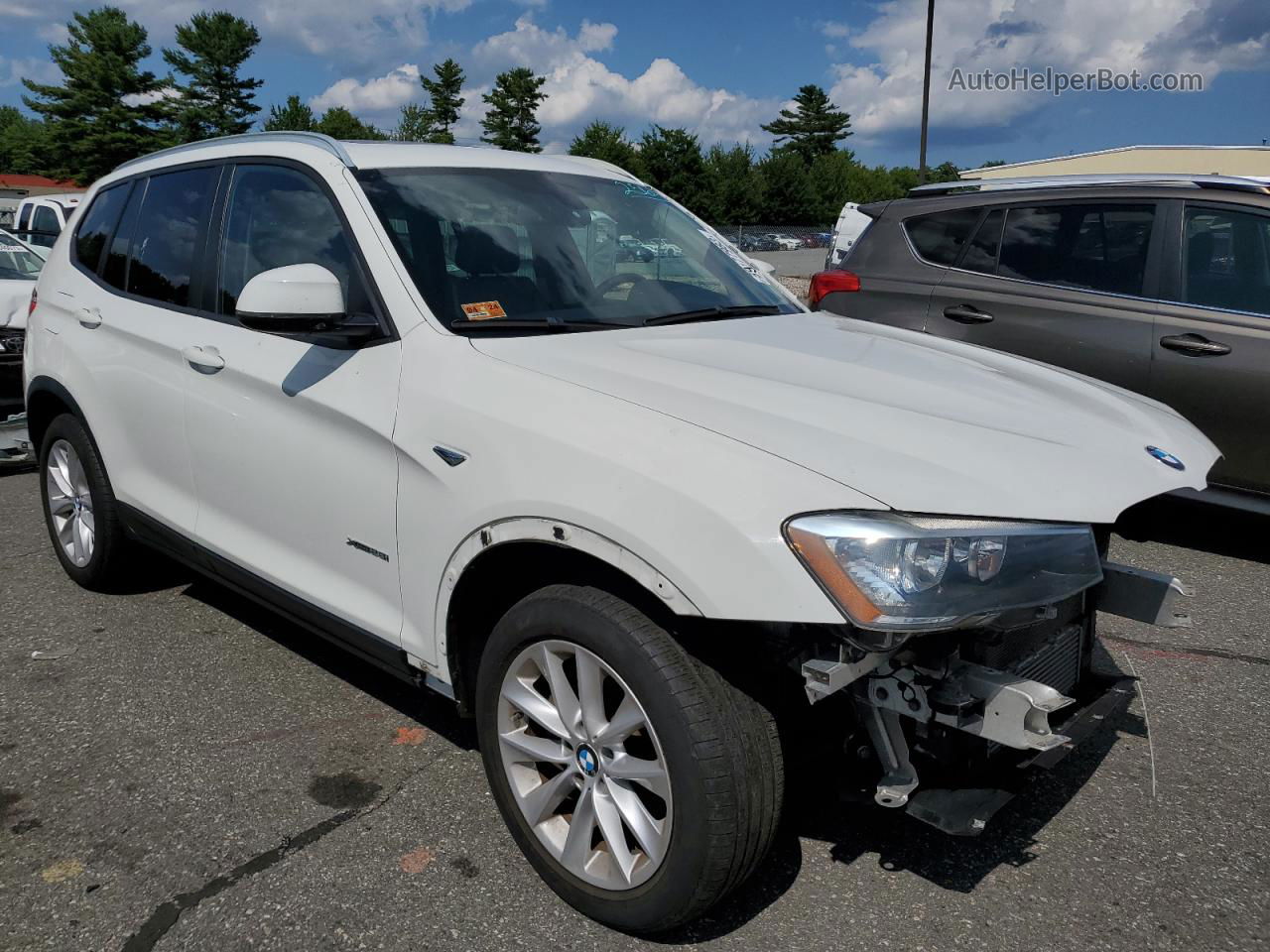 2016 Bmw X3 Xdrive28i Белый vin: 5UXWX9C55G0D84628