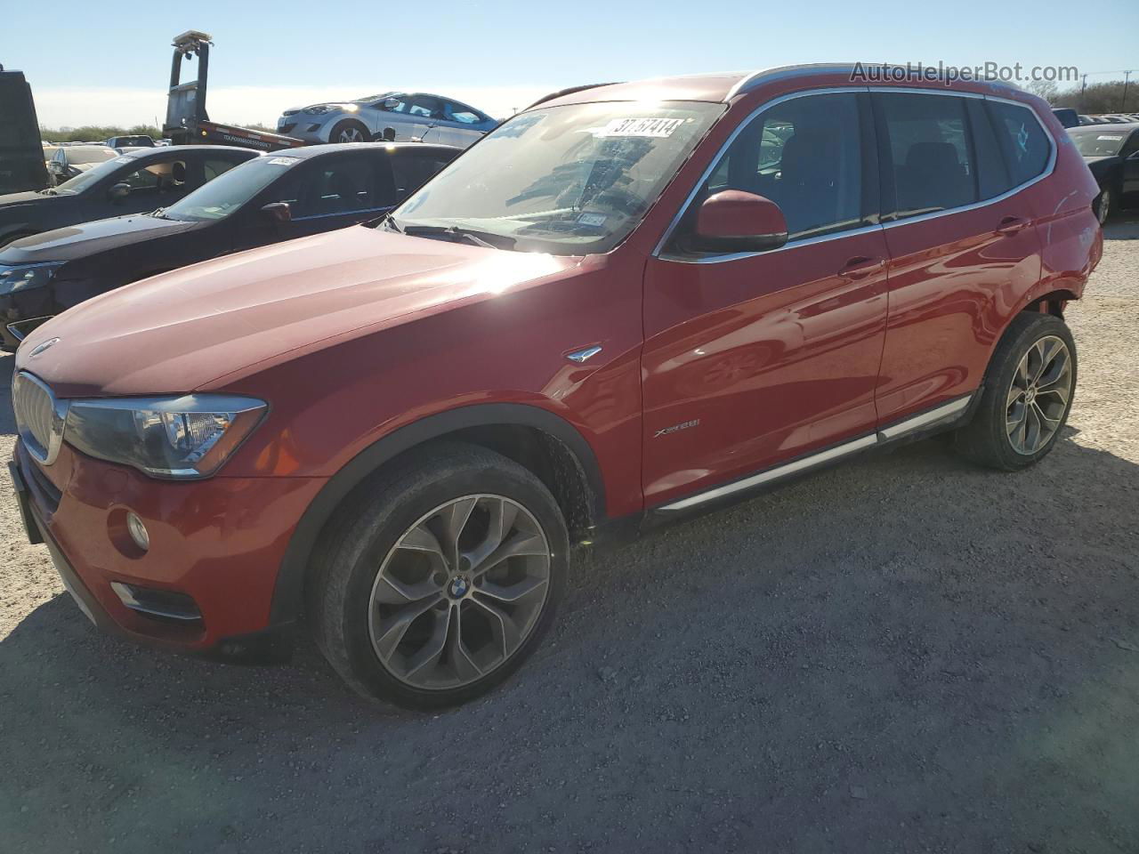 2016 Bmw X3 Xdrive28i Red vin: 5UXWX9C55G0D84872