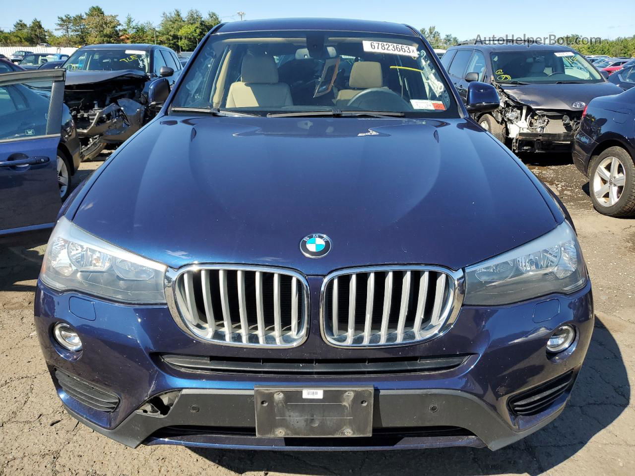 2016 Bmw X3 Xdrive28i Blue vin: 5UXWX9C55G0D84953