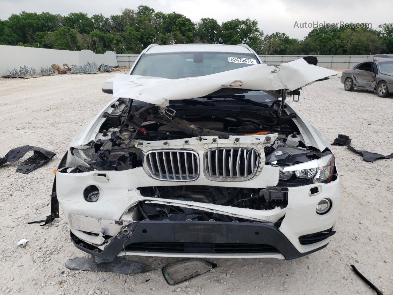 2016 Bmw X3 Xdrive28i White vin: 5UXWX9C55G0D85536