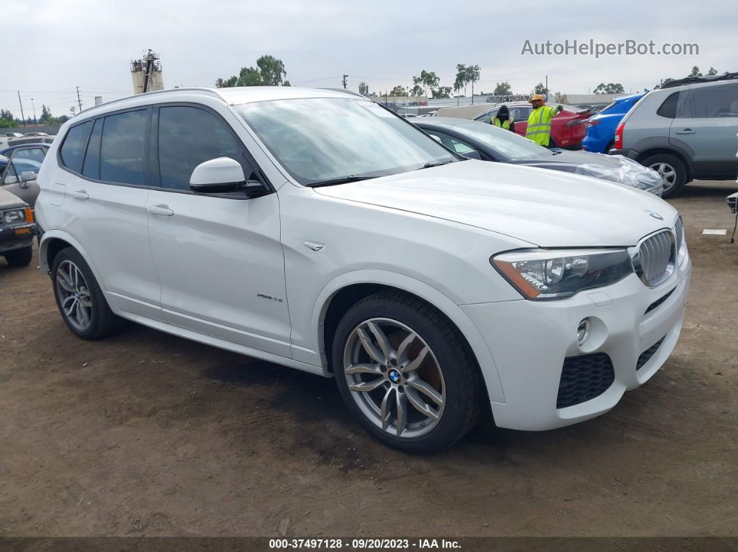 2016 Bmw X3 Xdrive28i White vin: 5UXWX9C55G0D89148