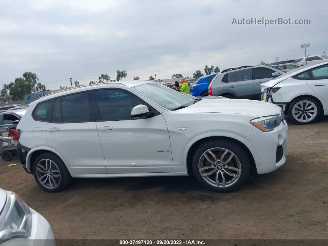 2016 Bmw X3 Xdrive28i White vin: 5UXWX9C55G0D89148