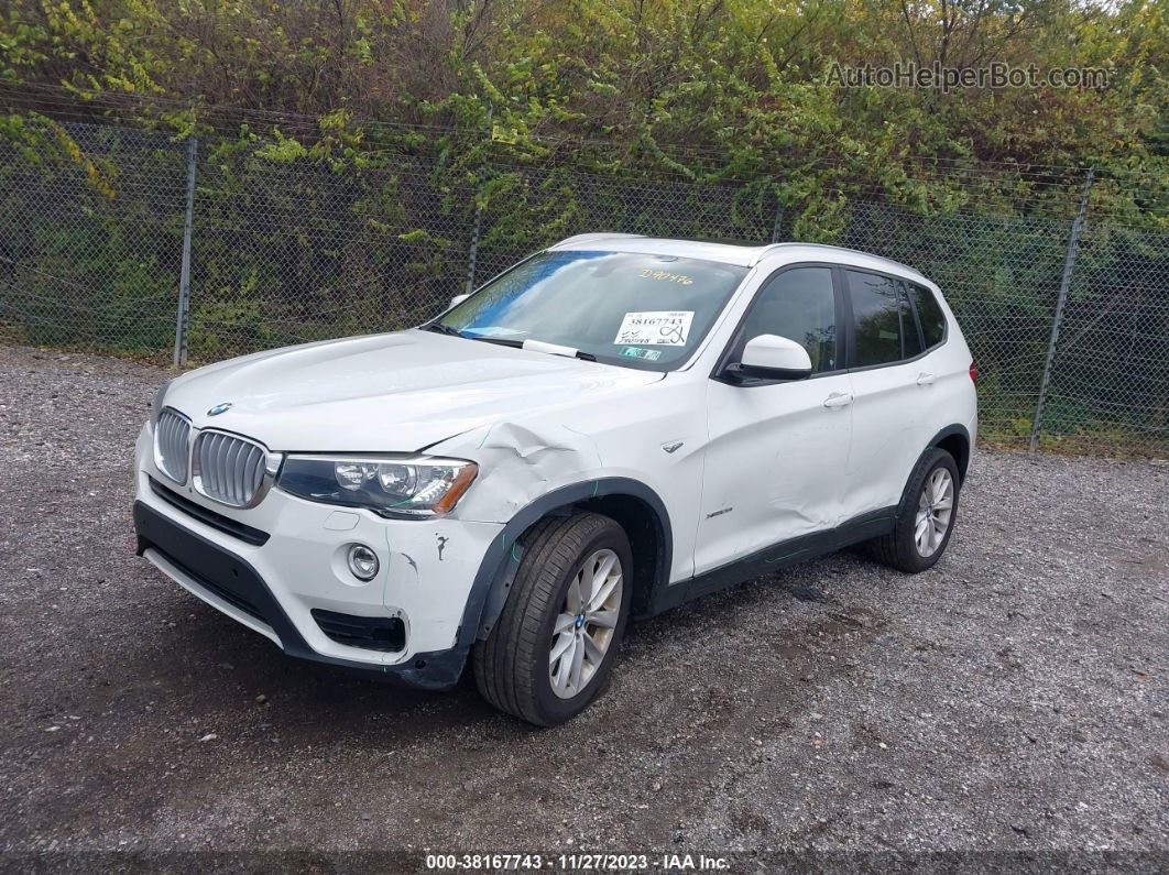 2016 Bmw X3 Xdrive28i White vin: 5UXWX9C55G0D90476