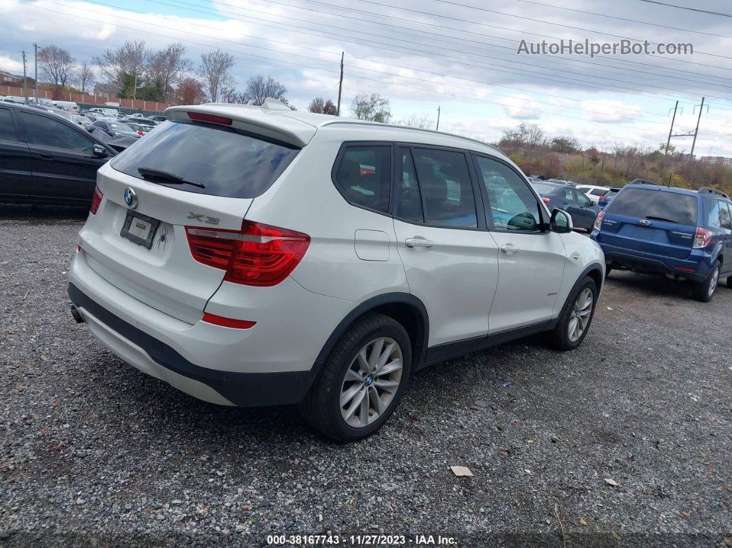 2016 Bmw X3 Xdrive28i White vin: 5UXWX9C55G0D90476