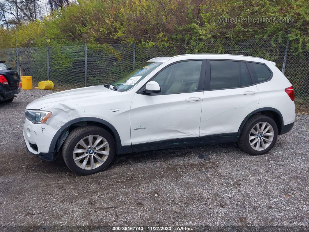 2016 Bmw X3 Xdrive28i White vin: 5UXWX9C55G0D90476