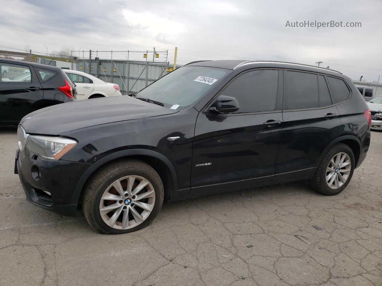 2016 Bmw X3 Xdrive28i Black vin: 5UXWX9C55G0D92082