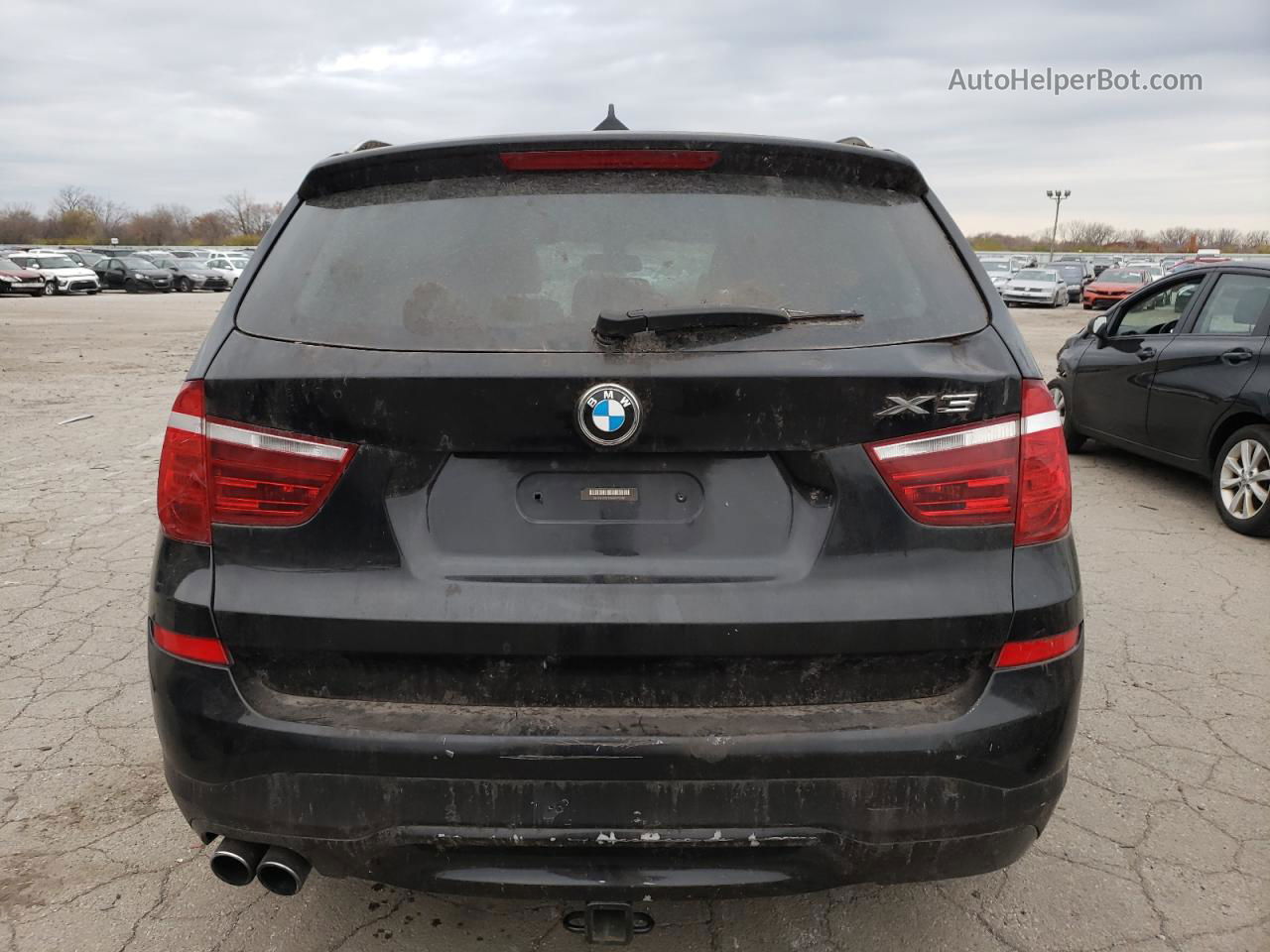 2016 Bmw X3 Xdrive28i Black vin: 5UXWX9C55G0D92082