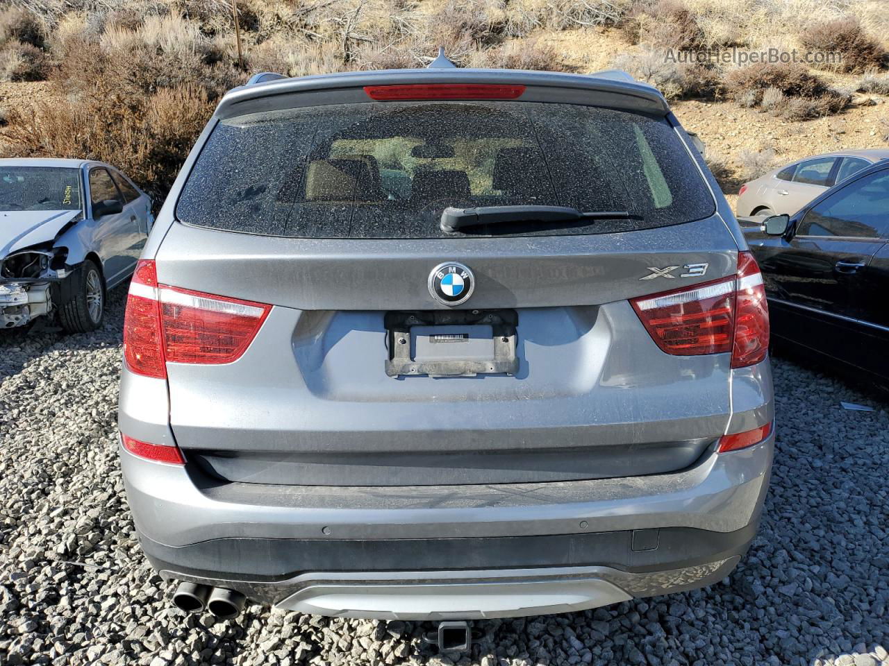 2016 Bmw X3 Xdrive28i Gray vin: 5UXWX9C55G0D95323