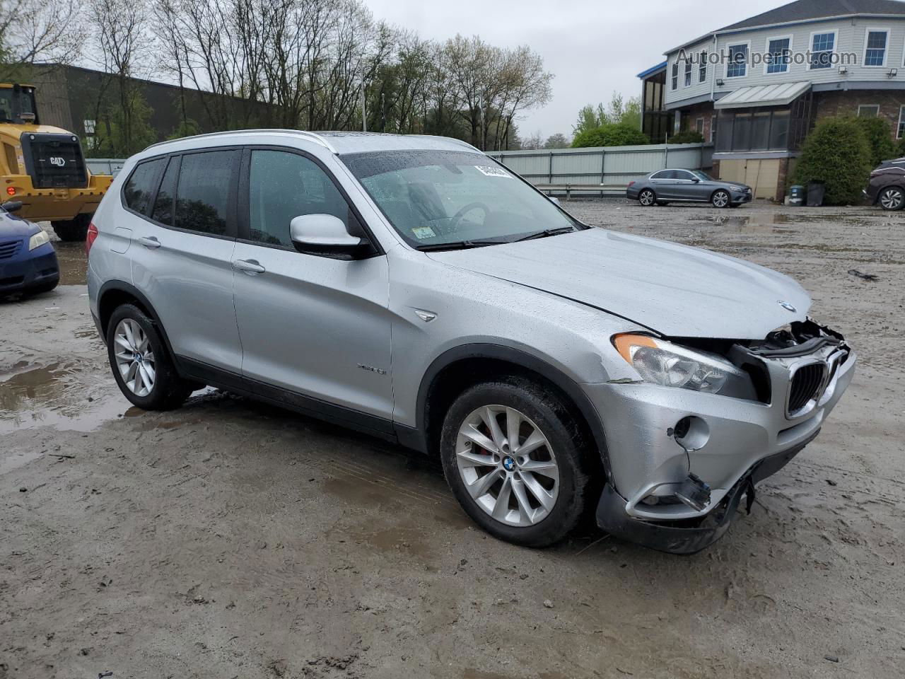 2013 Bmw X3 Xdrive28i Silver vin: 5UXWX9C56D0A13618