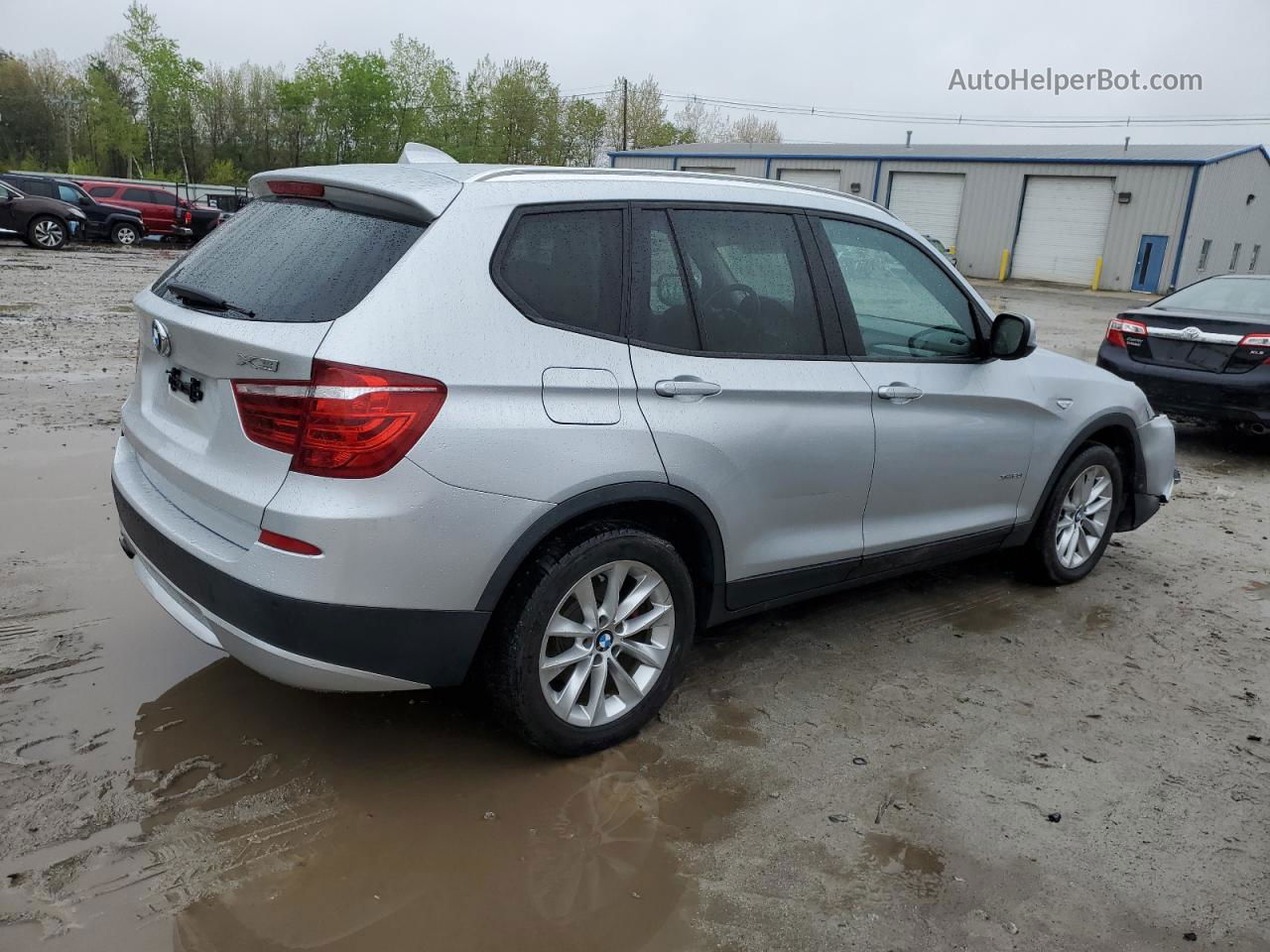 2013 Bmw X3 Xdrive28i Silver vin: 5UXWX9C56D0A13618