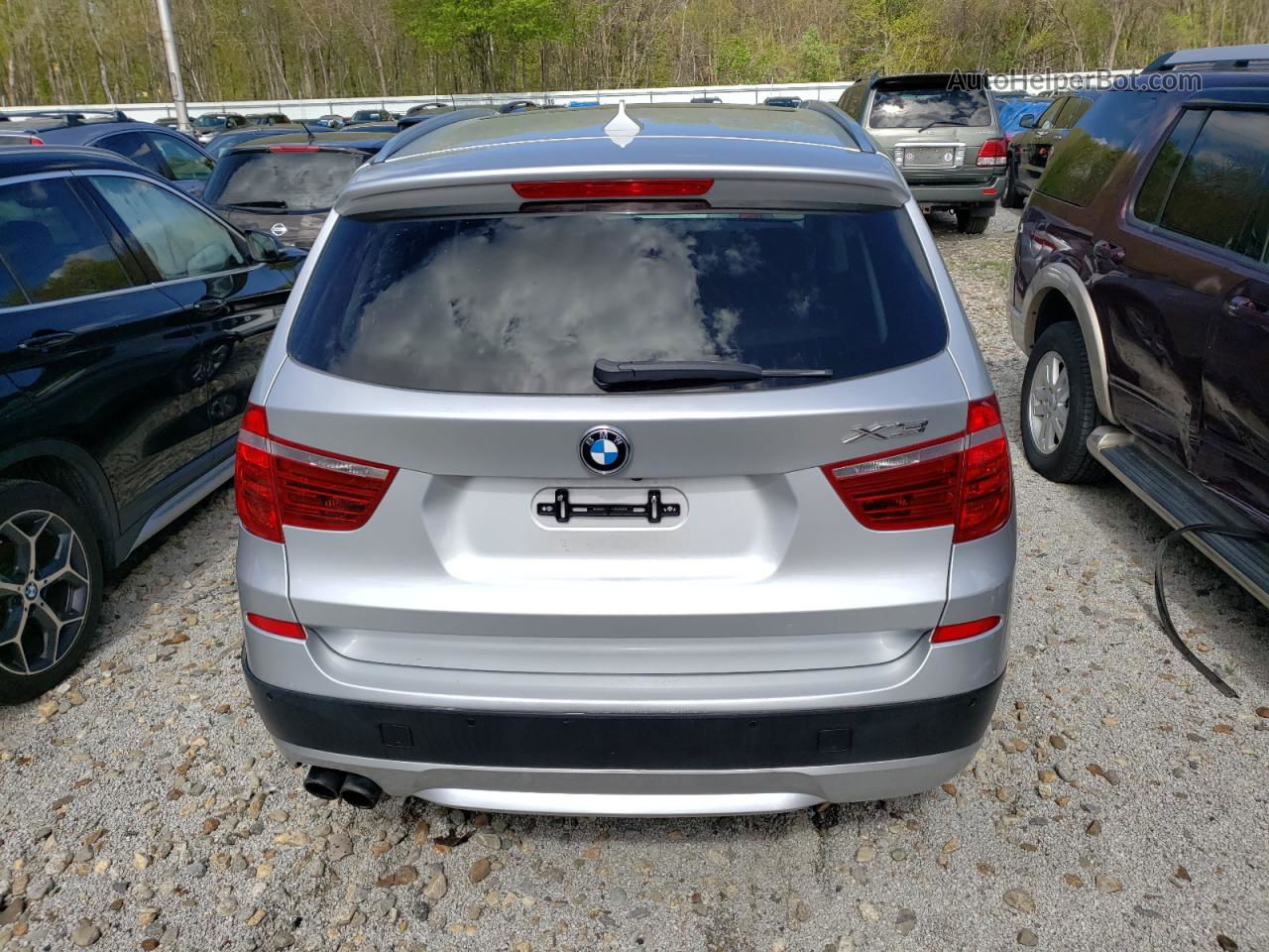 2013 Bmw X3 Xdrive28i Silver vin: 5UXWX9C56D0A13618