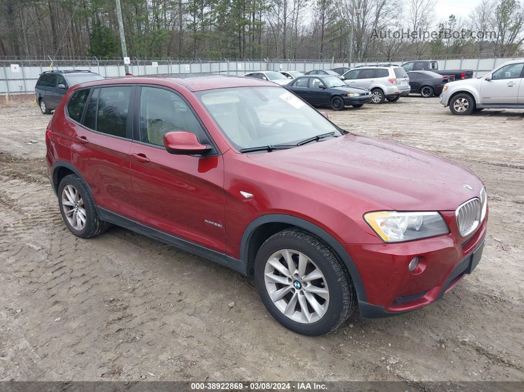 2013 Bmw X3 Xdrive28i Red vin: 5UXWX9C56D0A15692