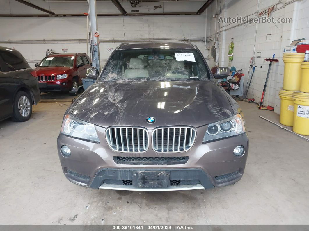 2013 Bmw X3 Xdrive28i Brown vin: 5UXWX9C56D0A21010