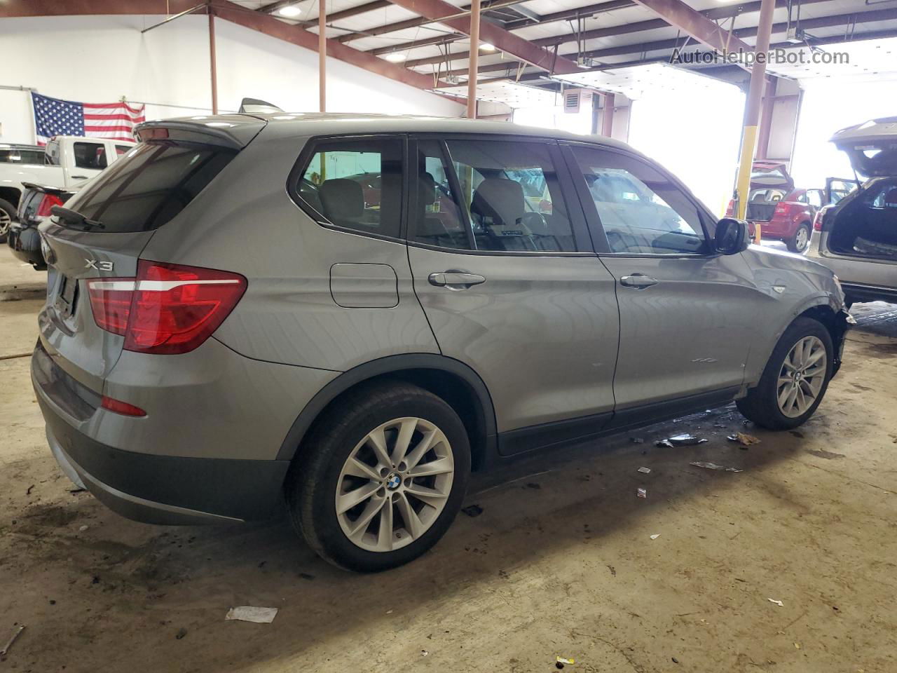 2013 Bmw X3 Xdrive28i Gray vin: 5UXWX9C56D0A28099