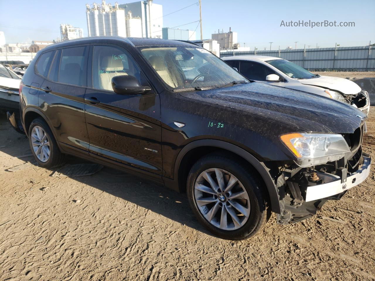 2013 Bmw X3 Xdrive28i Black vin: 5UXWX9C56D0A30936