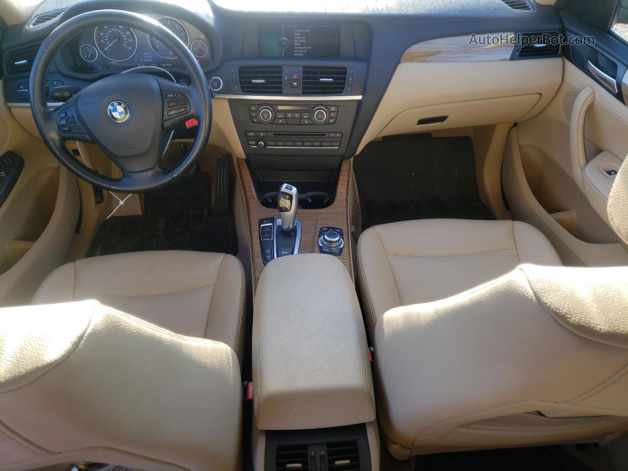 2013 Bmw X3 Xdrive28i Черный vin: 5UXWX9C56D0A30936