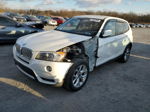 2013 Bmw X3 Xdrive28i White vin: 5UXWX9C56D0D00294