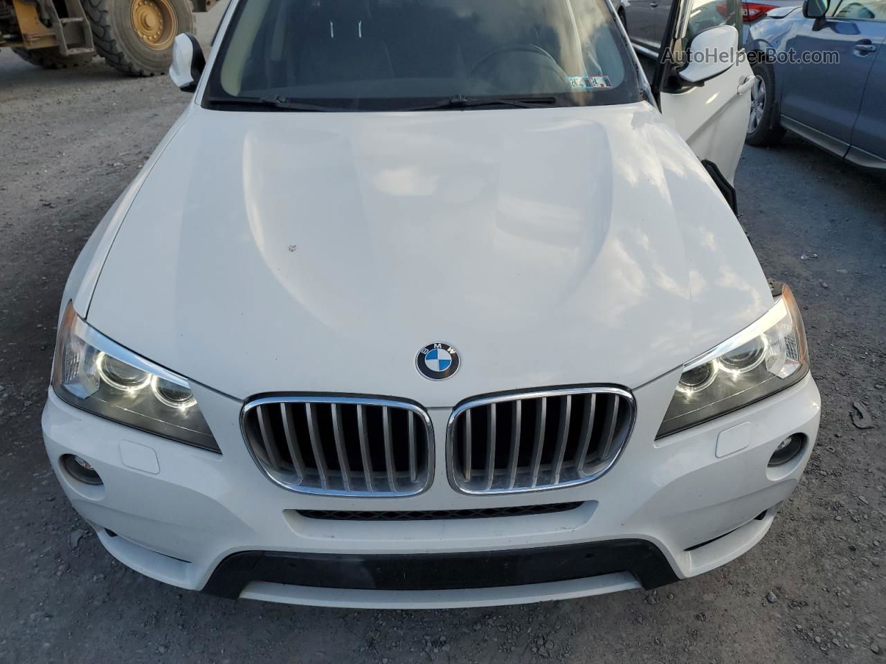 2013 Bmw X3 Xdrive28i White vin: 5UXWX9C56D0D00294