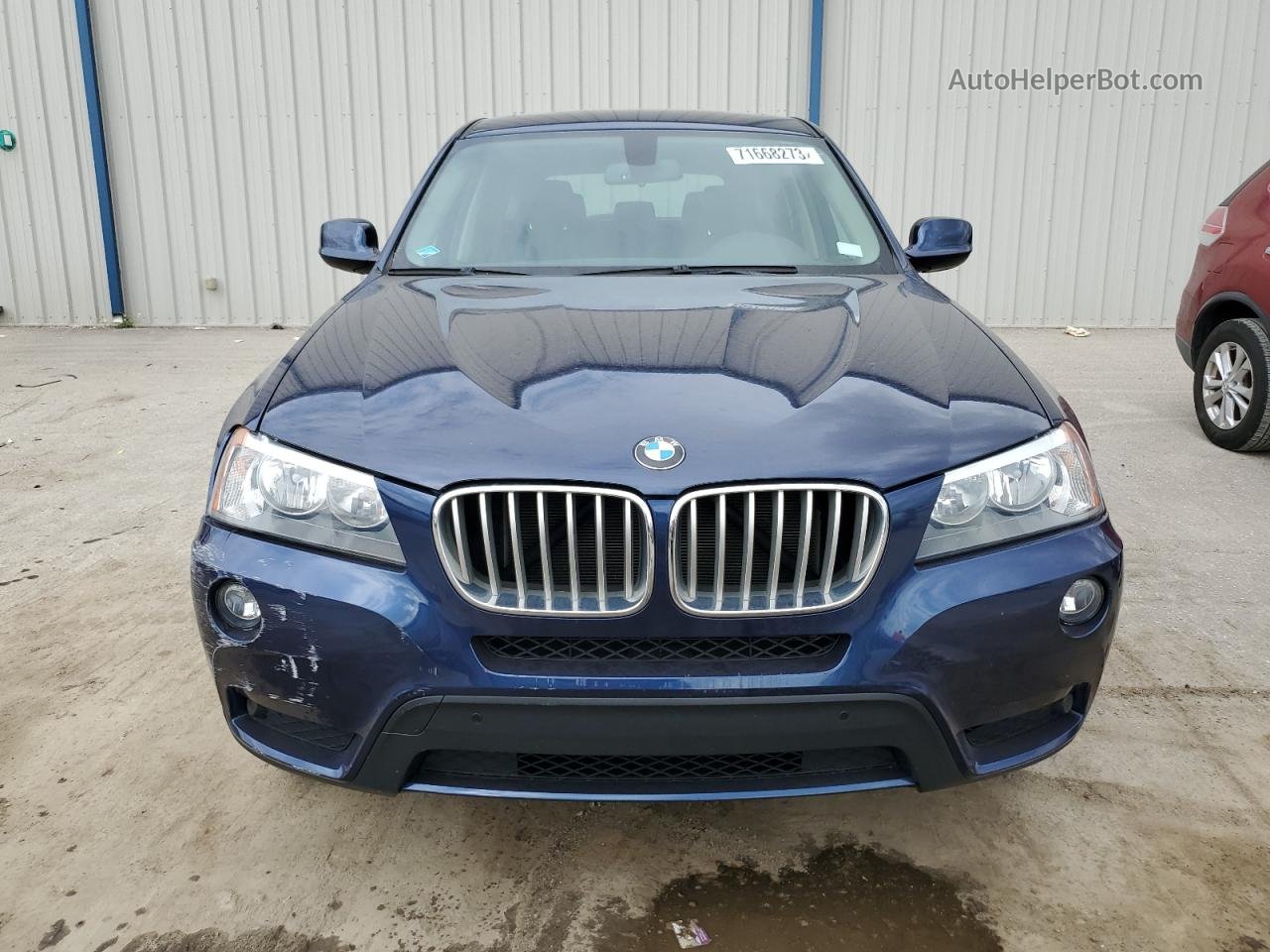 2013 Bmw X3 Xdrive28i Blue vin: 5UXWX9C56D0D01557