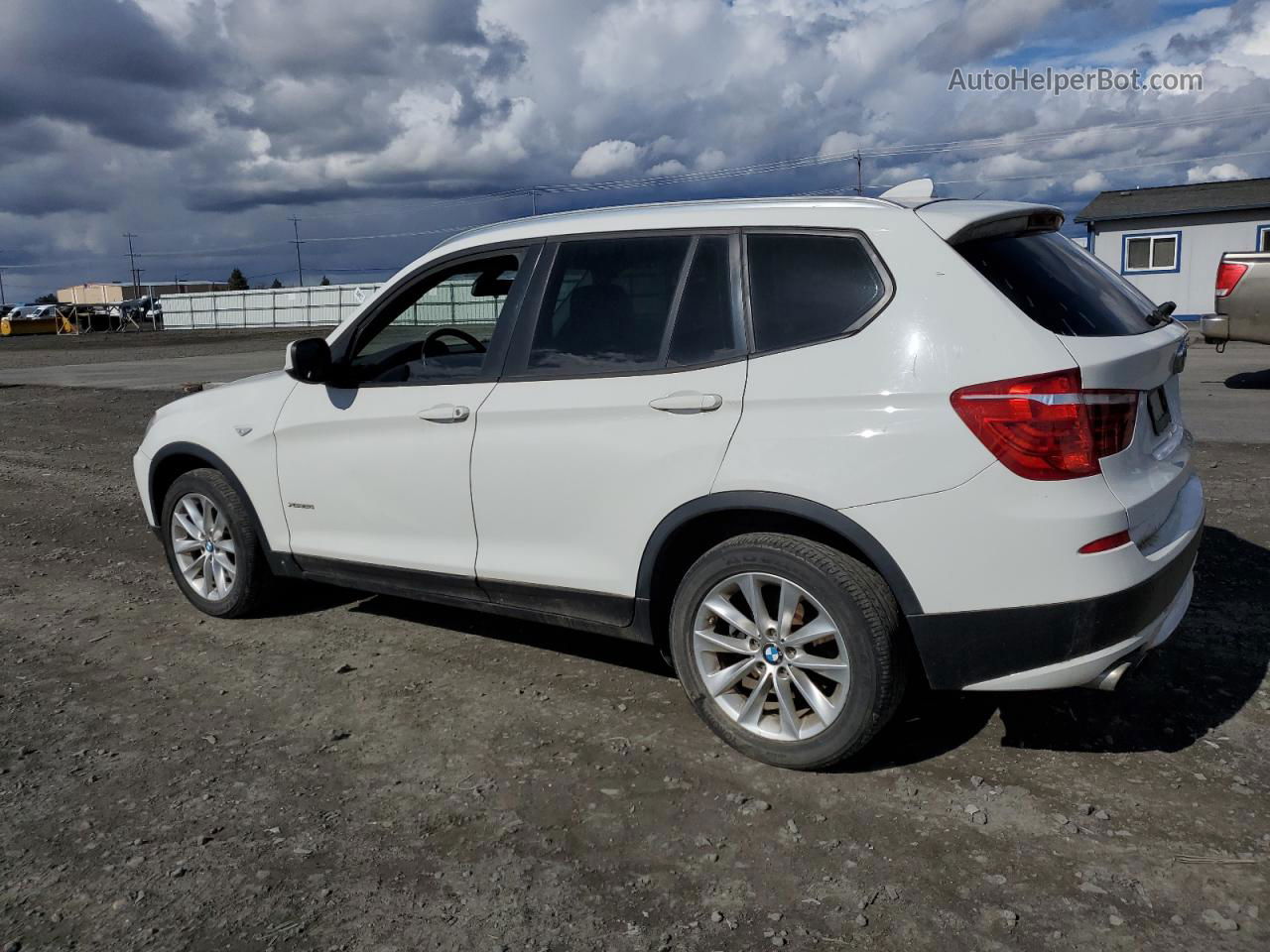 2013 Bmw X3 Xdrive28i White vin: 5UXWX9C56D0D08315