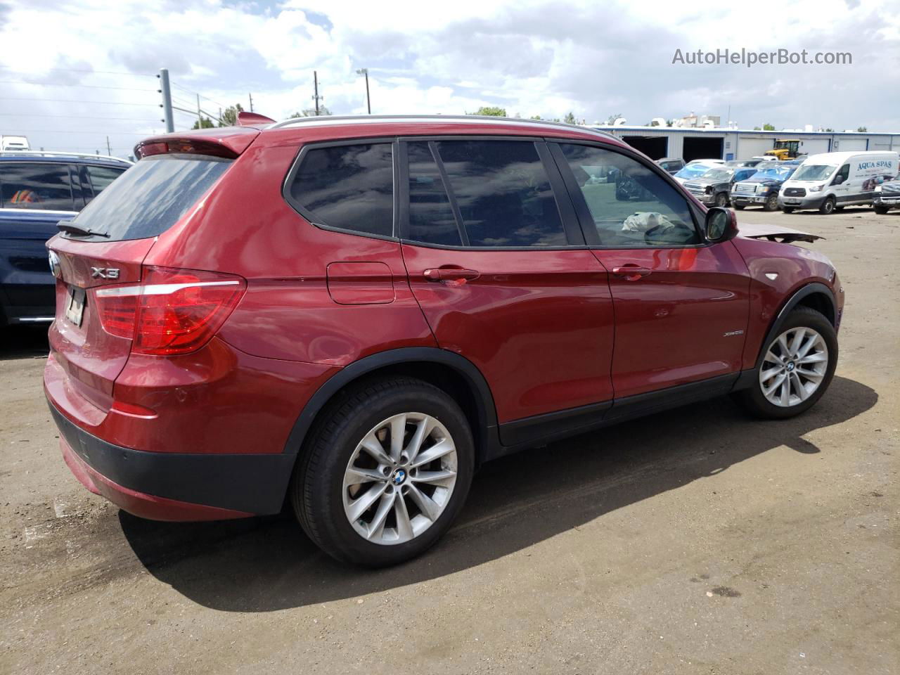 2014 Bmw X3 Xdrive28i Maroon vin: 5UXWX9C56E0D31689