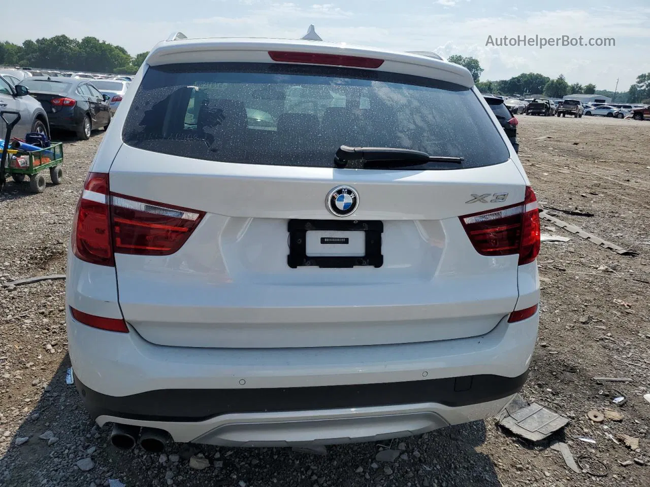 2016 Bmw X3 Xdrive28i White vin: 5UXWX9C56G0D65831