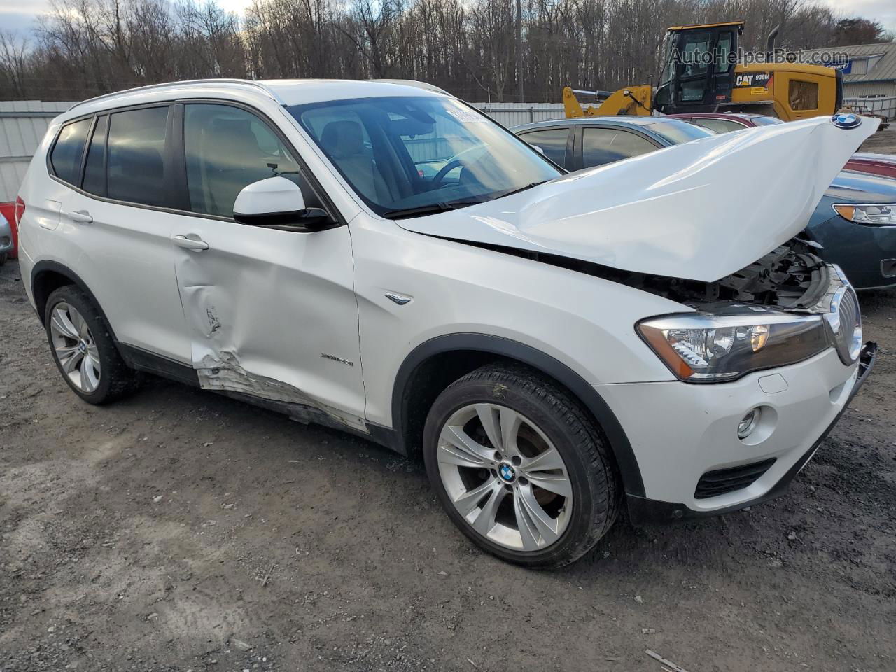 2016 Bmw X3 Xdrive28i White vin: 5UXWX9C56G0D69751