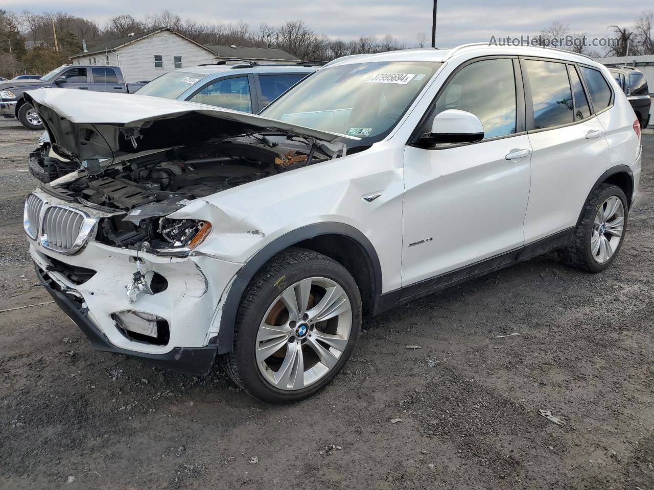 2016 Bmw X3 Xdrive28i White vin: 5UXWX9C56G0D69751